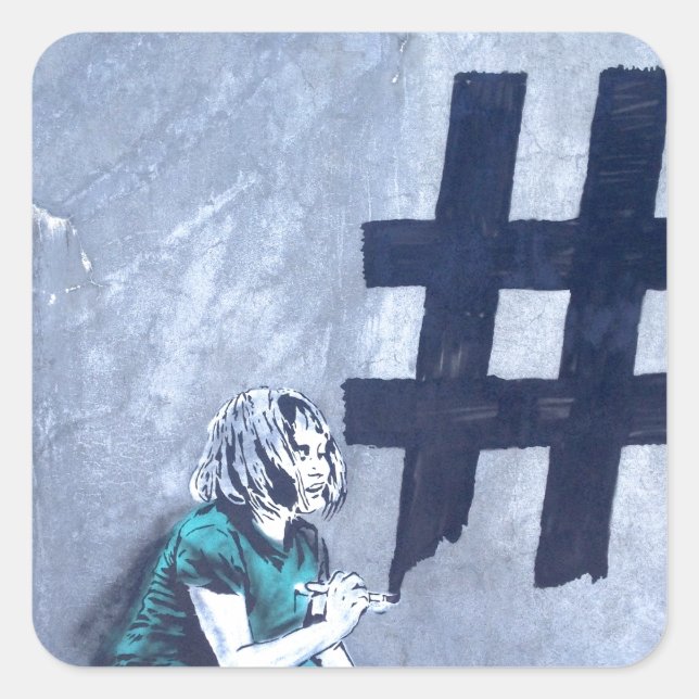 Grafite da etiqueta hash (Frente)