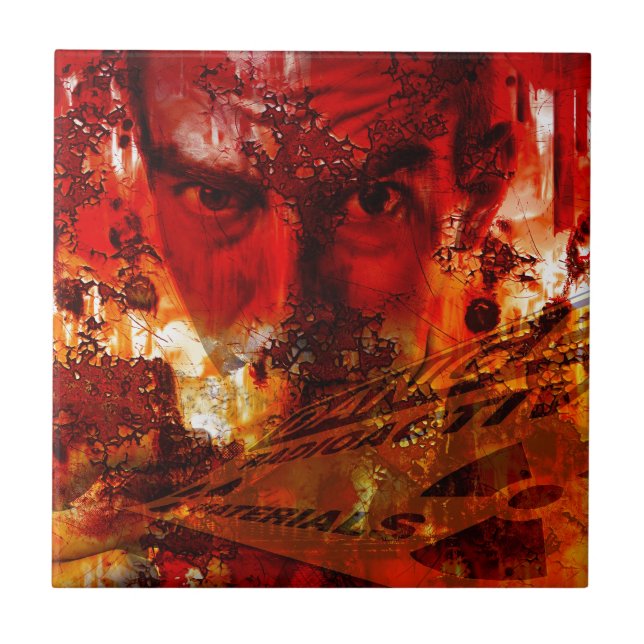 Grafite de Rosto Vermelho (Frente)