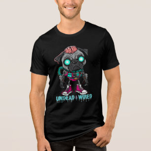 Grafite de Skater de Pug Zombie