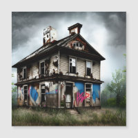 Grafite de Tinta de Pulverização da Antiga Casa Ab