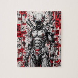 Grafite do Cyberpunk Warrior - Quebra-cabeça