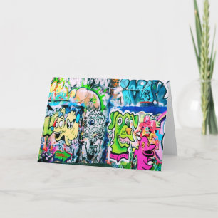 Grafite do Southbank - Cartão de Saudação de Londr