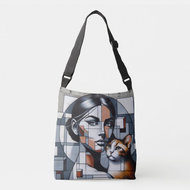 Grafite Lady Na moda Tote Bag (Frente)