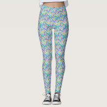 Grafite Linhas de tom azul Leggings Yoga