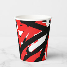 Grafite preto, branco e vermelho