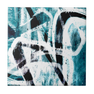 grafite preto e azul