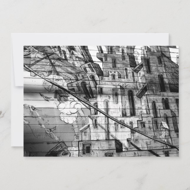 Grafite preto e branco em São Francisco (Frente)