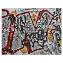 Grafite Red Cinza Letters Urban Street Wall