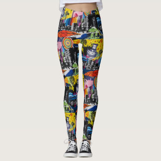 Grafite Street Art Yoga Pants Leggings