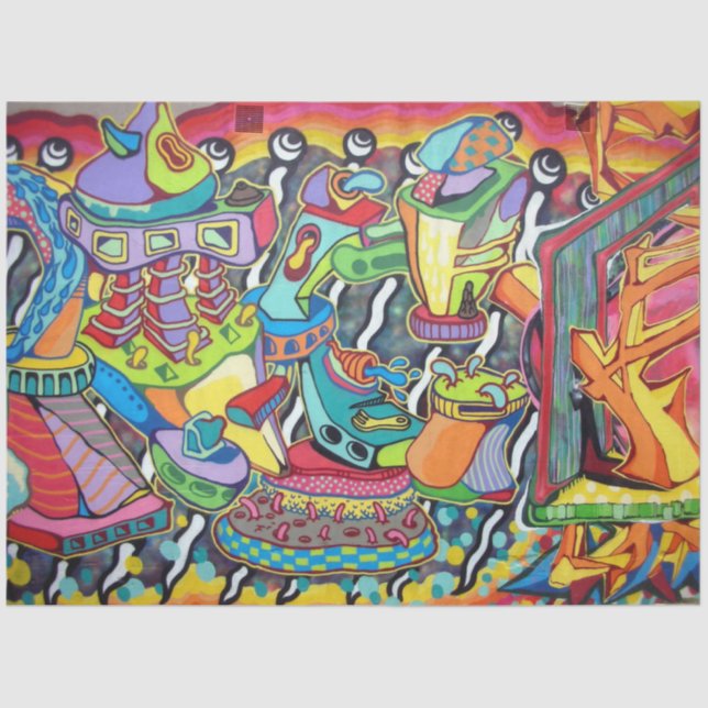 Grafite Urbano 28 Papel Tecido de Decoupage (Frente )