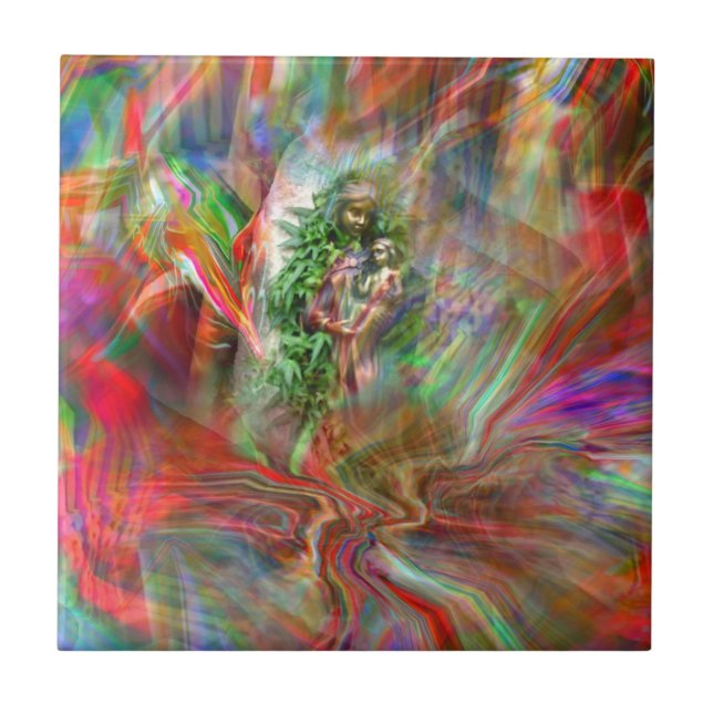 Grafitti Madonna Tile (Frente)