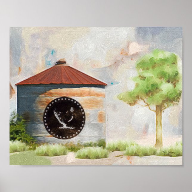 Grain Silo por Tiffany Bohrer Impressão (Frente)