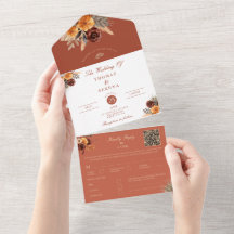 Grama das Pampas Terracota Código QR Outono Queda