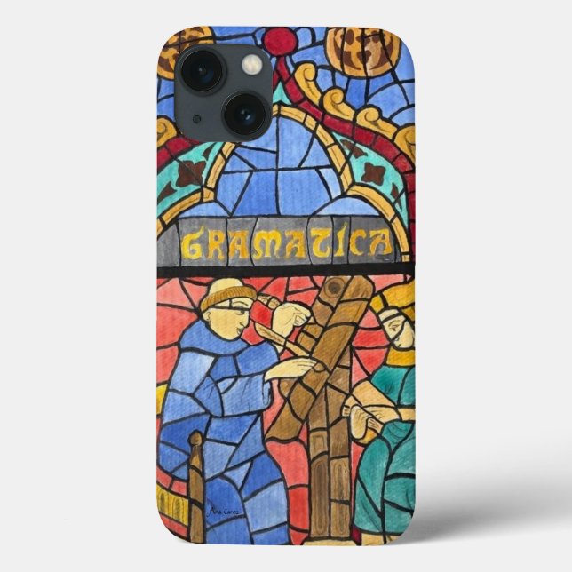 Gramatica Stained-Glass Window iPhone / iPad case (Verso)