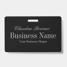 Grampo mostrado de w do crachá do nome de etiqueta