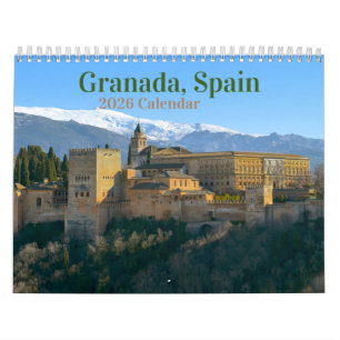 Granada, Espanha 2025 Calendário