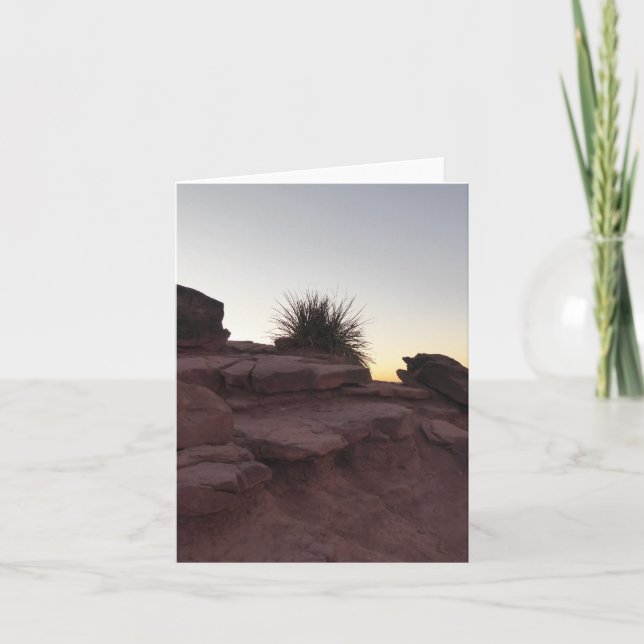 Grand Canyon Boulders Dobrou o Cartão Saudação (Frente)