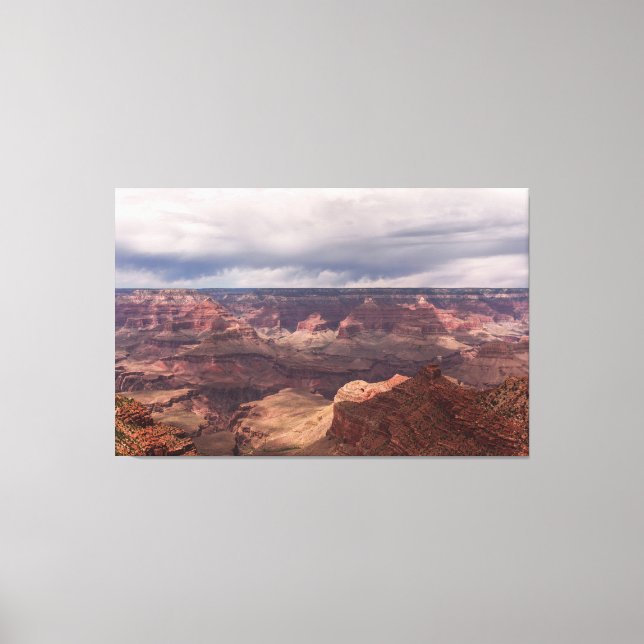 Grand Canyon Cliffside Ver Canvas Art (Frente)