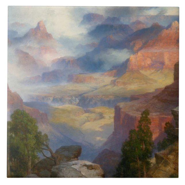 Grand Canyon in Mist (por Thomas Moran) (Frente)