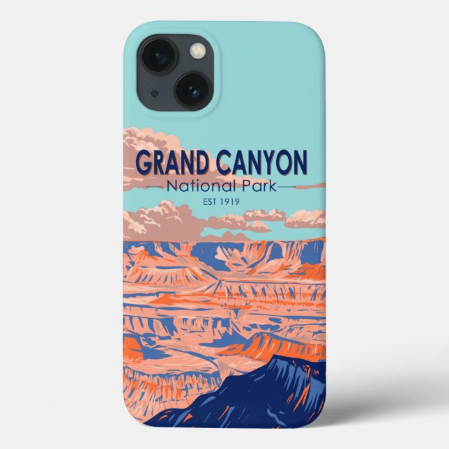 Grand Canyon National Park Arizona Vintage (Verso)