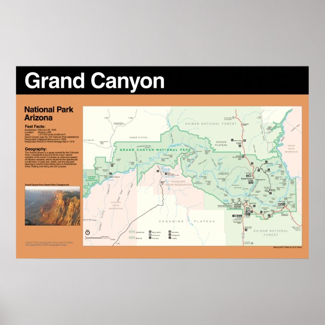Grand Canyon National Park Poster (Frente)