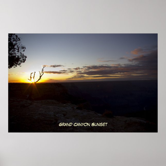Grand Canyon Sunset 1 Poster (Frente)