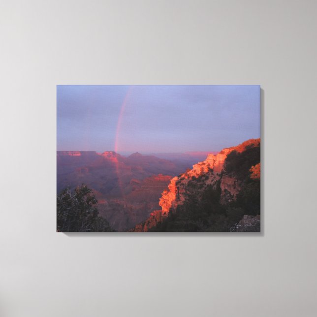 Grand Canyon Sunset Canvas Arco-íris (Frente)
