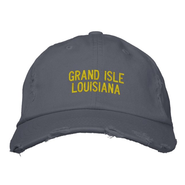 Grand Isle, Boné bordado da Louisiana (Frente)