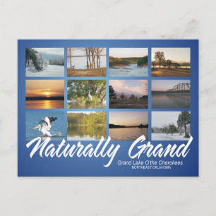Grand Lake Oklahoma cartão postal natural