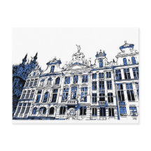 Grand Place, Bruxelas, Bélgica - Cartão postal