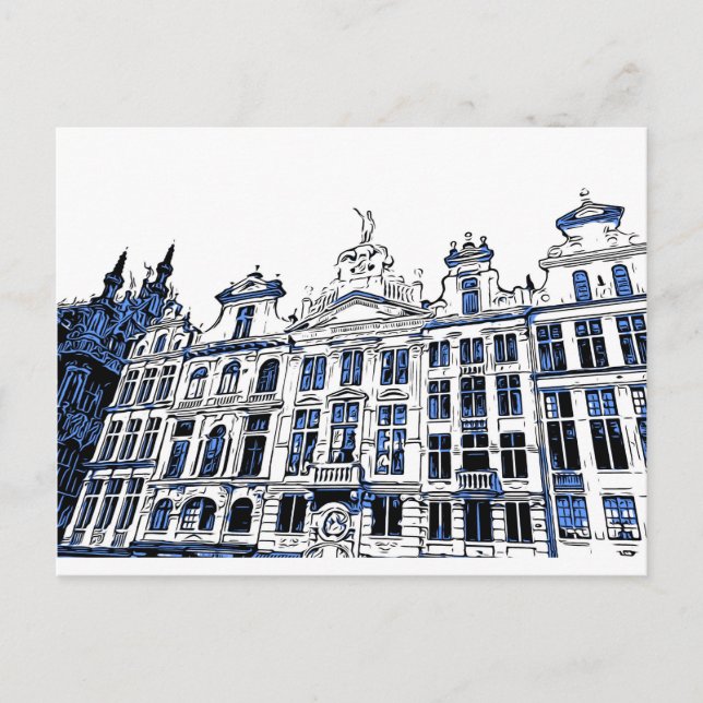 Grand Place, Bruxelas, Bélgica - Cartão postal (Frente)