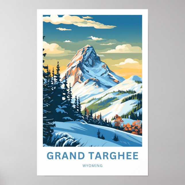 Grand Targhee Wyoming Viagem Impressão (Frente)