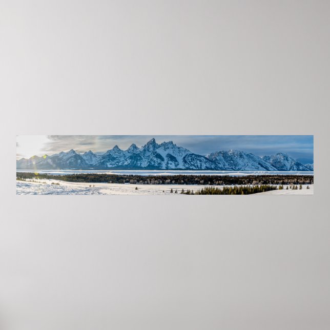 Grand Teton National Park Panorama Poster (Frente)
