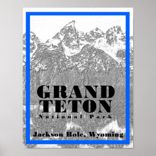 Grand Teton National Park - Poster 11 x 14
