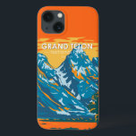 Grand Teton National Park Wyoming Vintage<br><div class="desc">Grande Teton vetor trabalho de arte design. O parque inclui os maiores picos da Faixa Teton,  assim como a maioria das seções de norte do vale conhecido como Jackson Hole.</div>