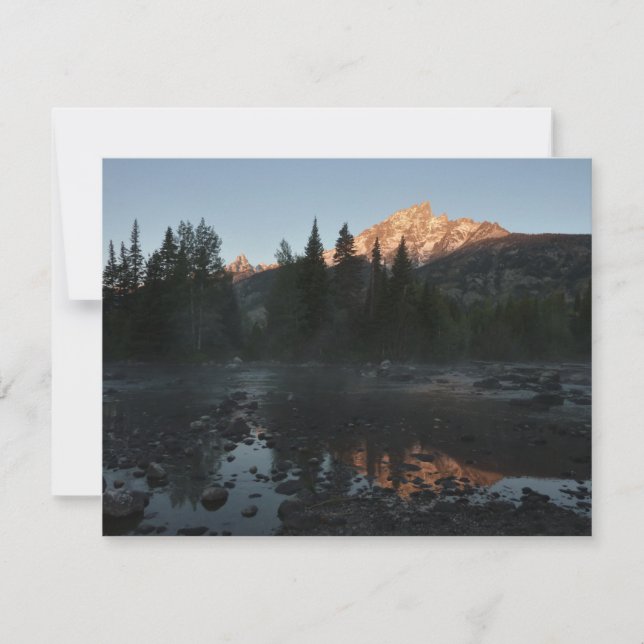 Grand Teton Sunrise em Cottonwood Creek (Frente)