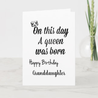**GRANDAUGTER** VOCÊ É UM CARTÃO DE ANIVERSÁRIO DE