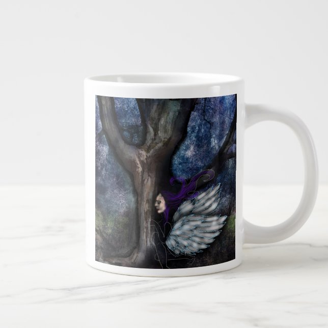 Grande A Caneca de Café Jumbo da Árvore da Fada e dos Mag (Direita)