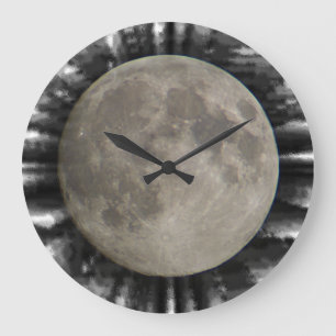 Grande A lua, la lune, la luna, relógio the moon