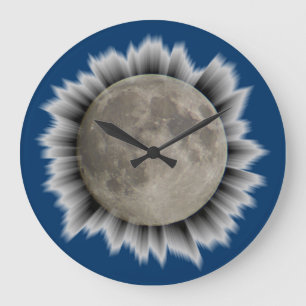 Grande A lua, la lune, la luna, relógio the moon