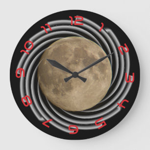 Grande A lua, la lune, la luna, relógio the moon