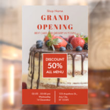 Grande Abertura da padaria de bolos