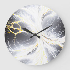 Grande Abstrato Luminoso - Relógio de Árvore de Energia