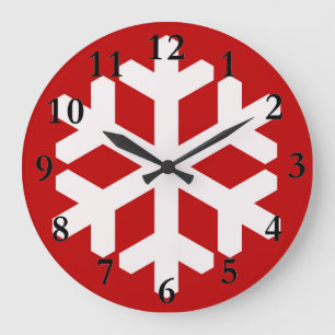 Grande Adorável Relógio de Neve de Natal!