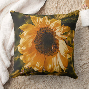 Grande Almofada Decorativa de Amarelo Único de Gir