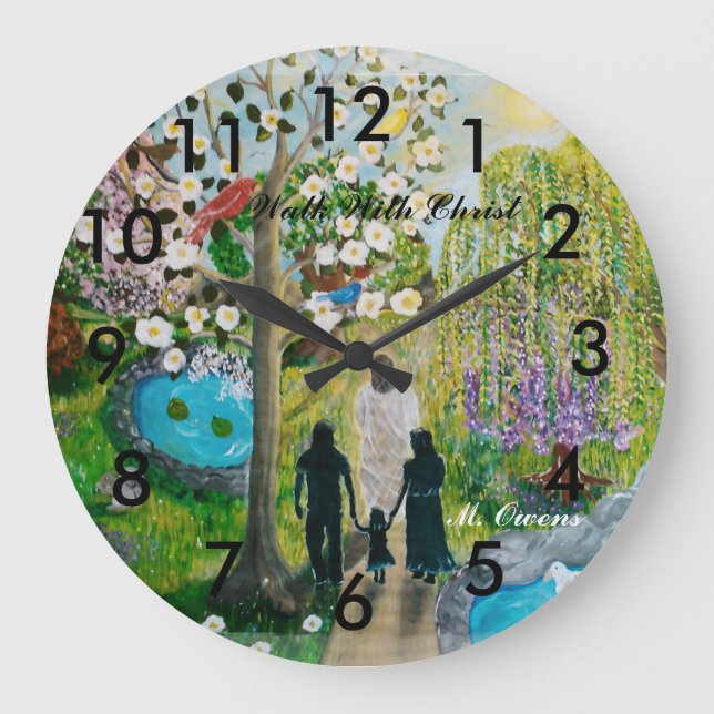 Grande Ande Com O Relógio Do Cristo Com Números (Frente)