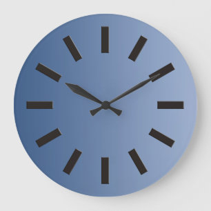 Grande APENAS gradações de COR - azul + face do relógio I