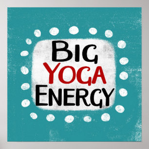 Grande Arte de Muro de Poster de Energia de Yoga