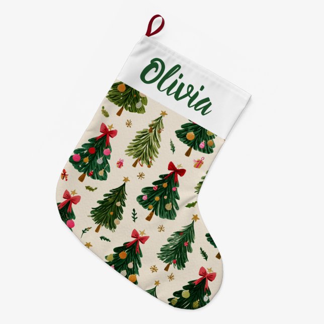 Grande Árvores de Natal Festivas Meia de Natal (Frente (Pendurada))