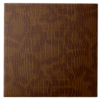 Grande Azulejo Cerâmico de Jacaré Crocodilo